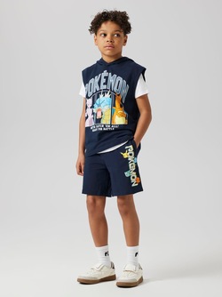 Name It Pokemon Sweat Shorts Navy Blazer - Name It